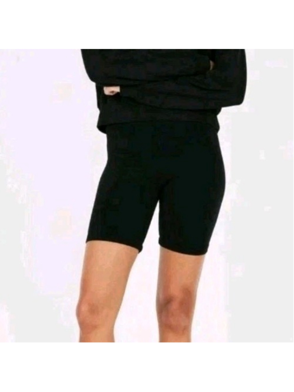 Cotton Citizen Siena Biker Shorts Black Sz S NWOT Elevated Basic Quiet Luxury